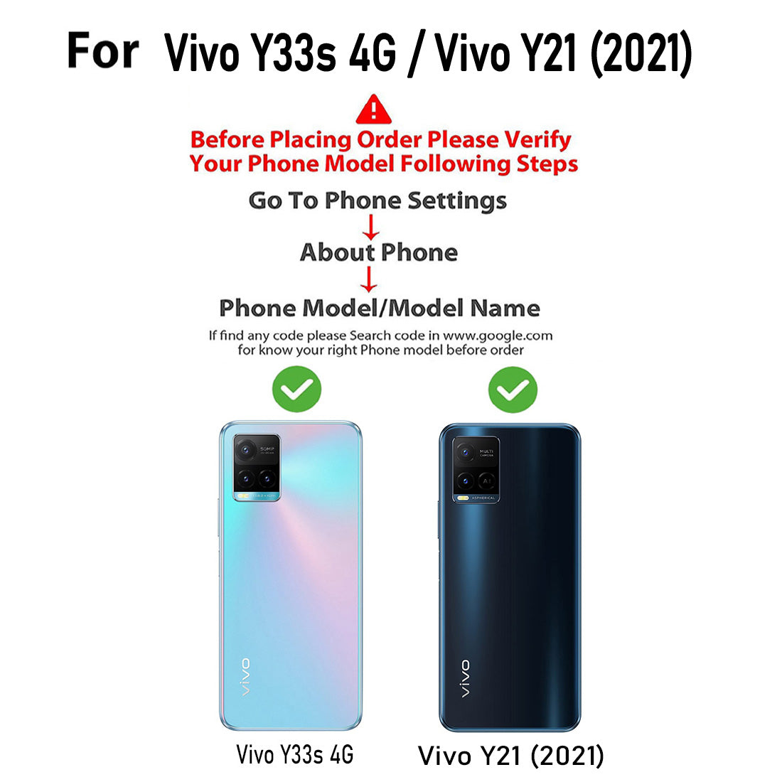 Premium Wallet Flip Cover for Vivo Y21 (2021) 4G