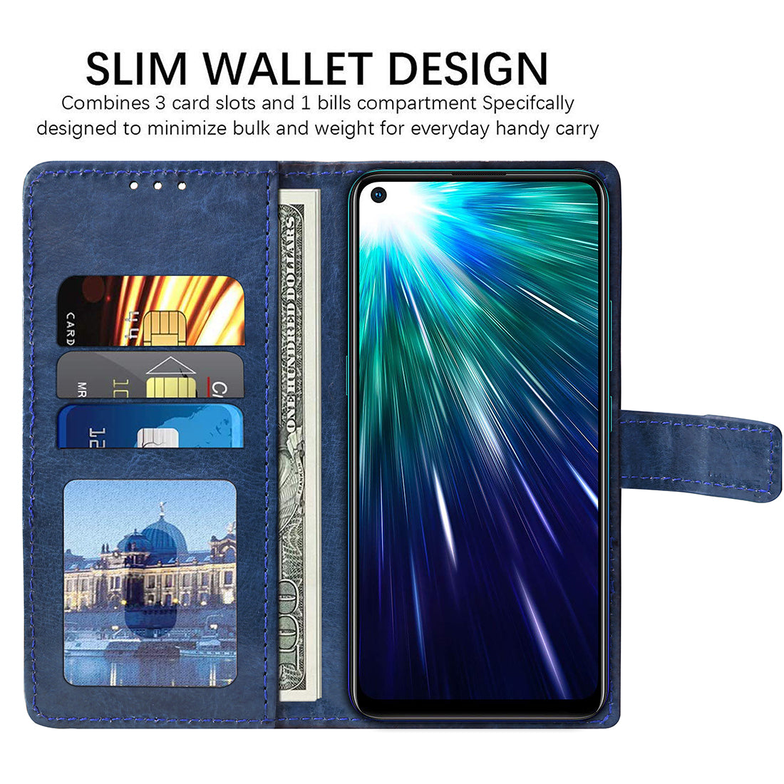 Premium Wallet Flip Cover for Vivo Z1 Pro