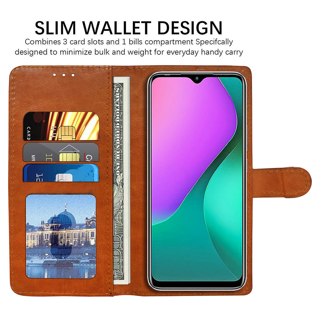 Premium Wallet Flip Cover for Infinix Hot 10 Play 4G