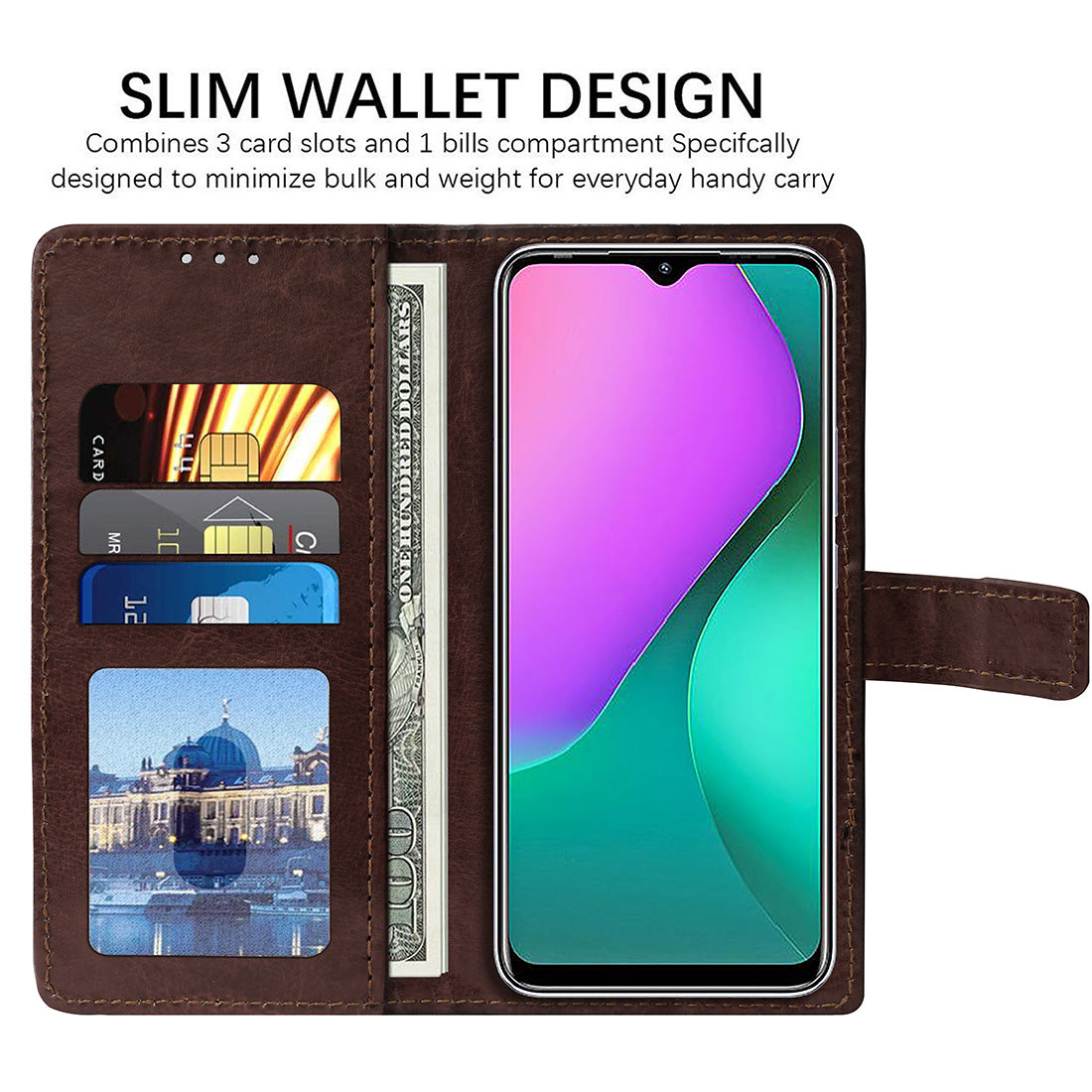 Premium Wallet Flip Cover for Infinix Hot 10 Play 4G