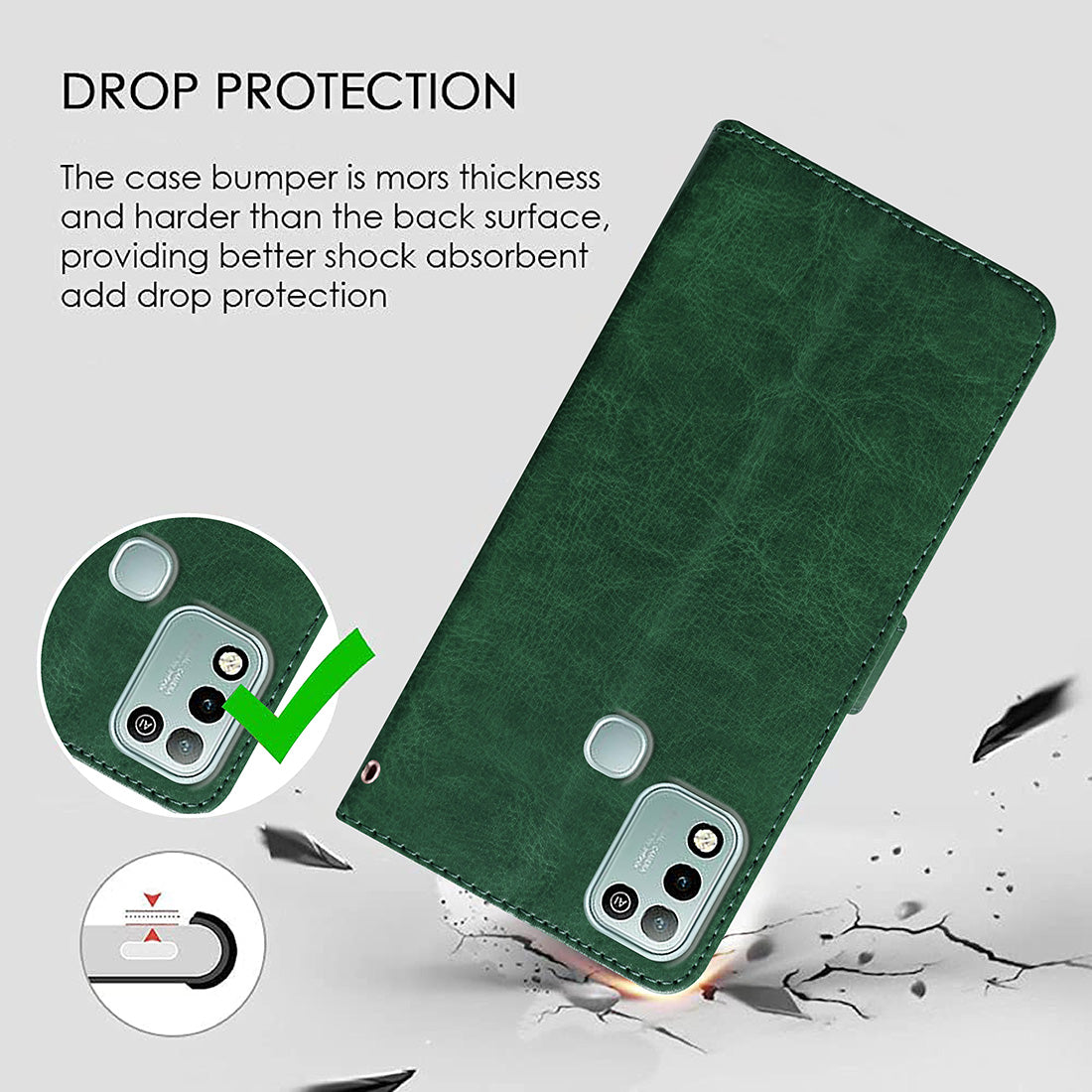 Premium Wallet Flip Cover for Infinix Hot 10 Play 4G