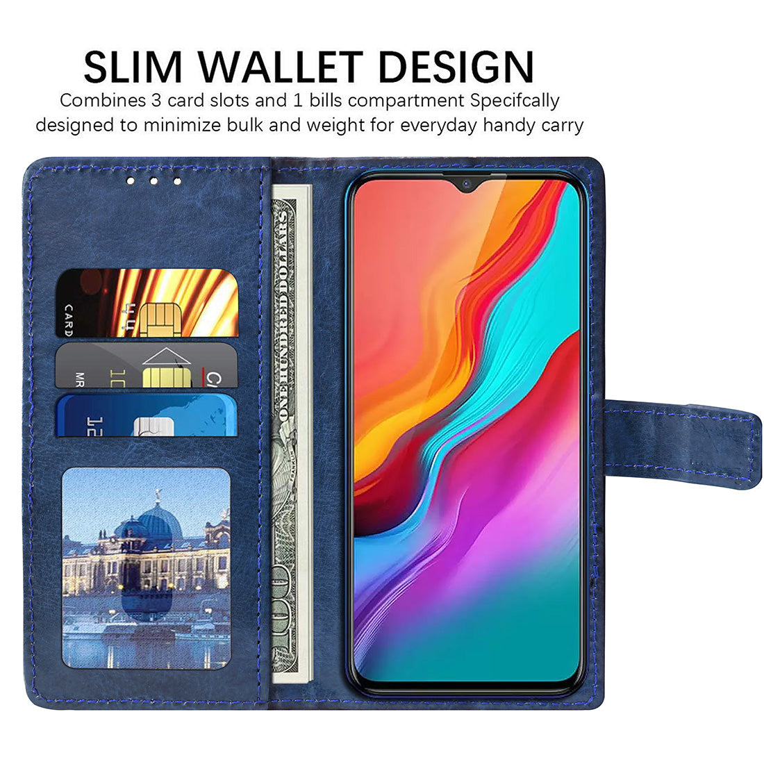 Premium Wallet Flip Cover for Infinix Hot 8
