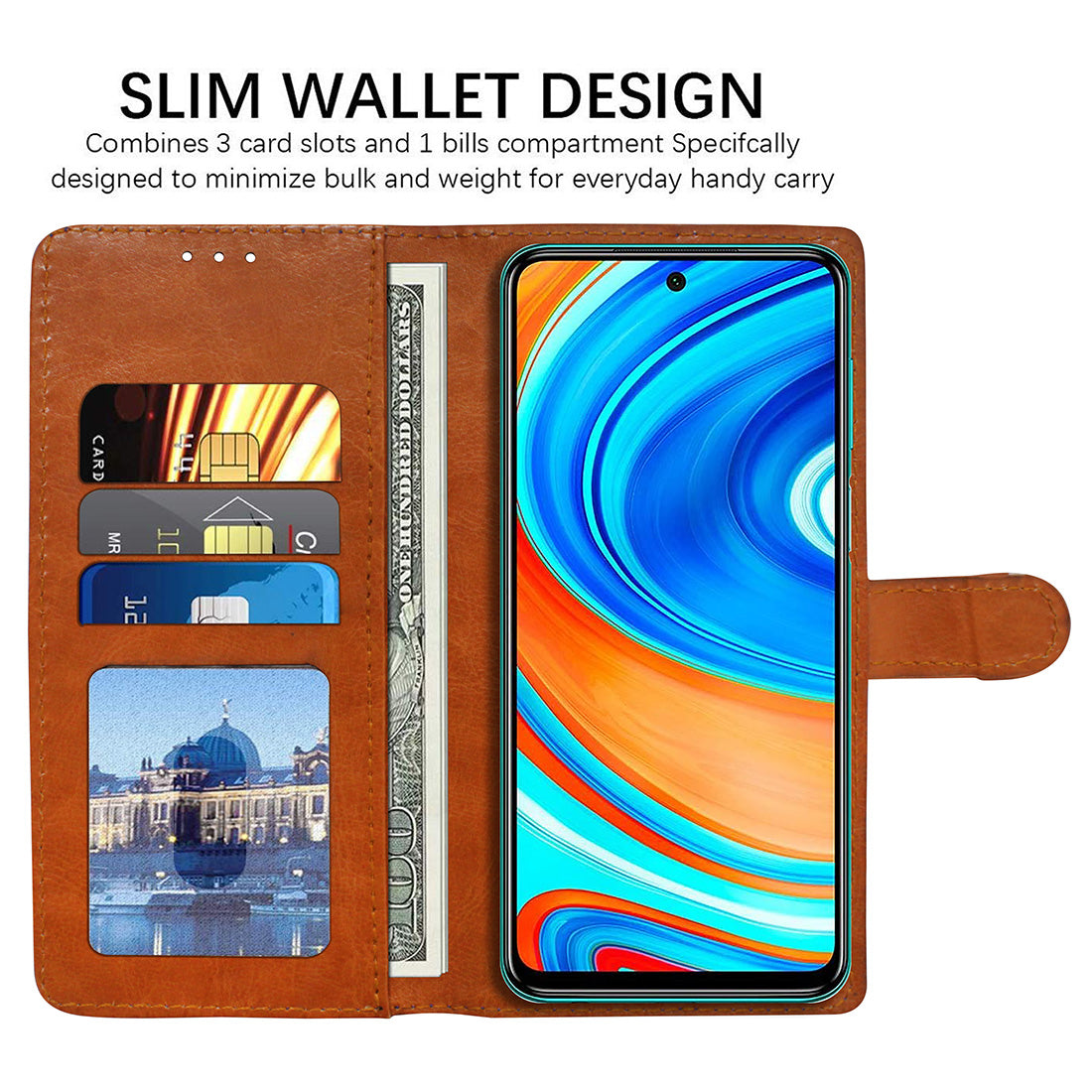 Premium Wallet Flip Cover for Mi Redmi Note 9 Pro / Redmi Note 9 Pro Max / Poco M2 Pro