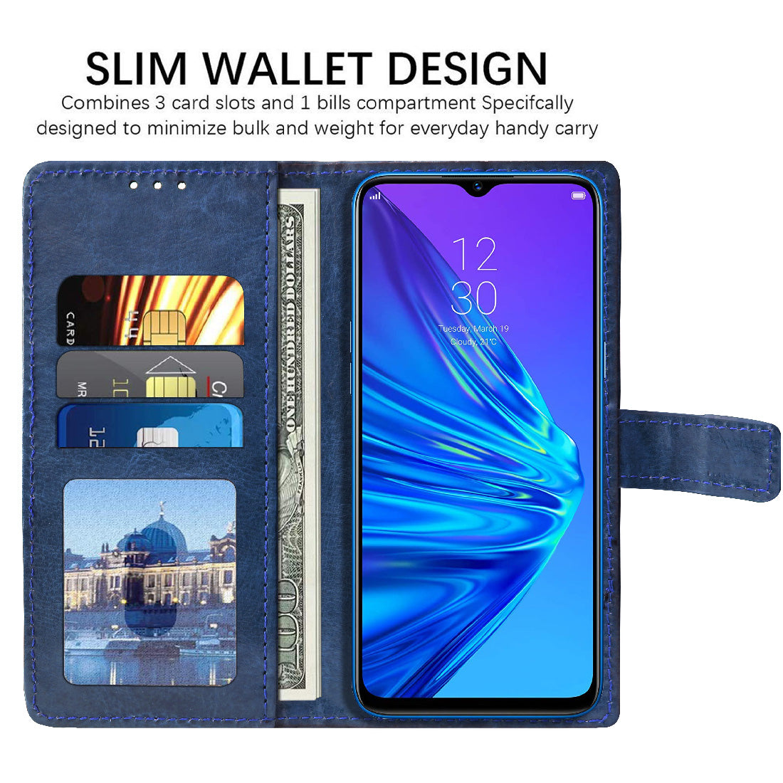 Premium Wallet Flip Cover for Realme 5 / 5s / 5i / Narzo 10