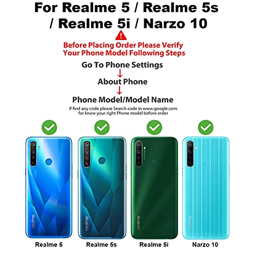 Premium Wallet Flip Cover for Realme 5 / 5s / 5i / Narzo 10