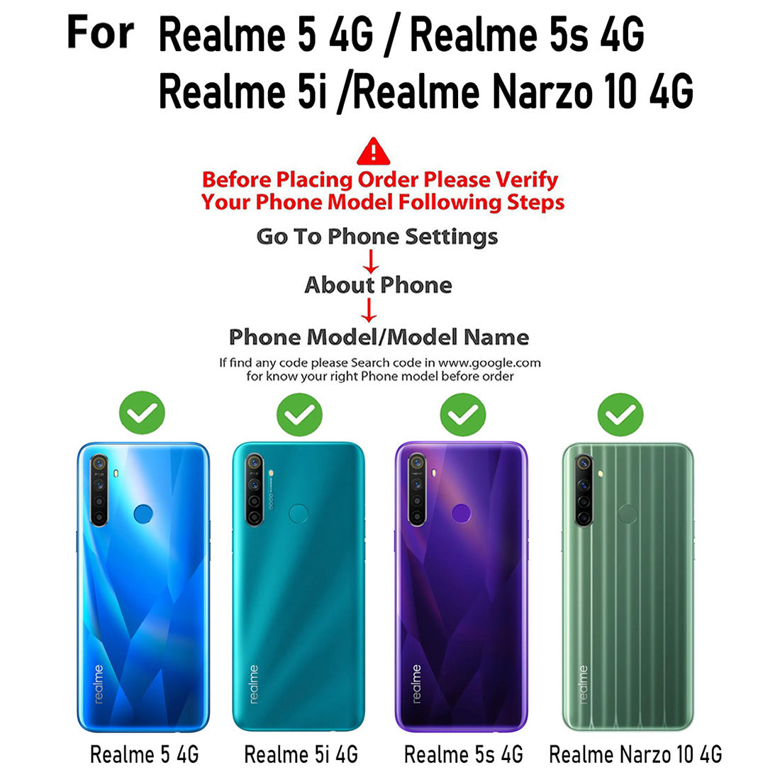 Premium Wallet Flip Cover for Realme 5 / Realme 5s / Realme 5i / Narzo 10