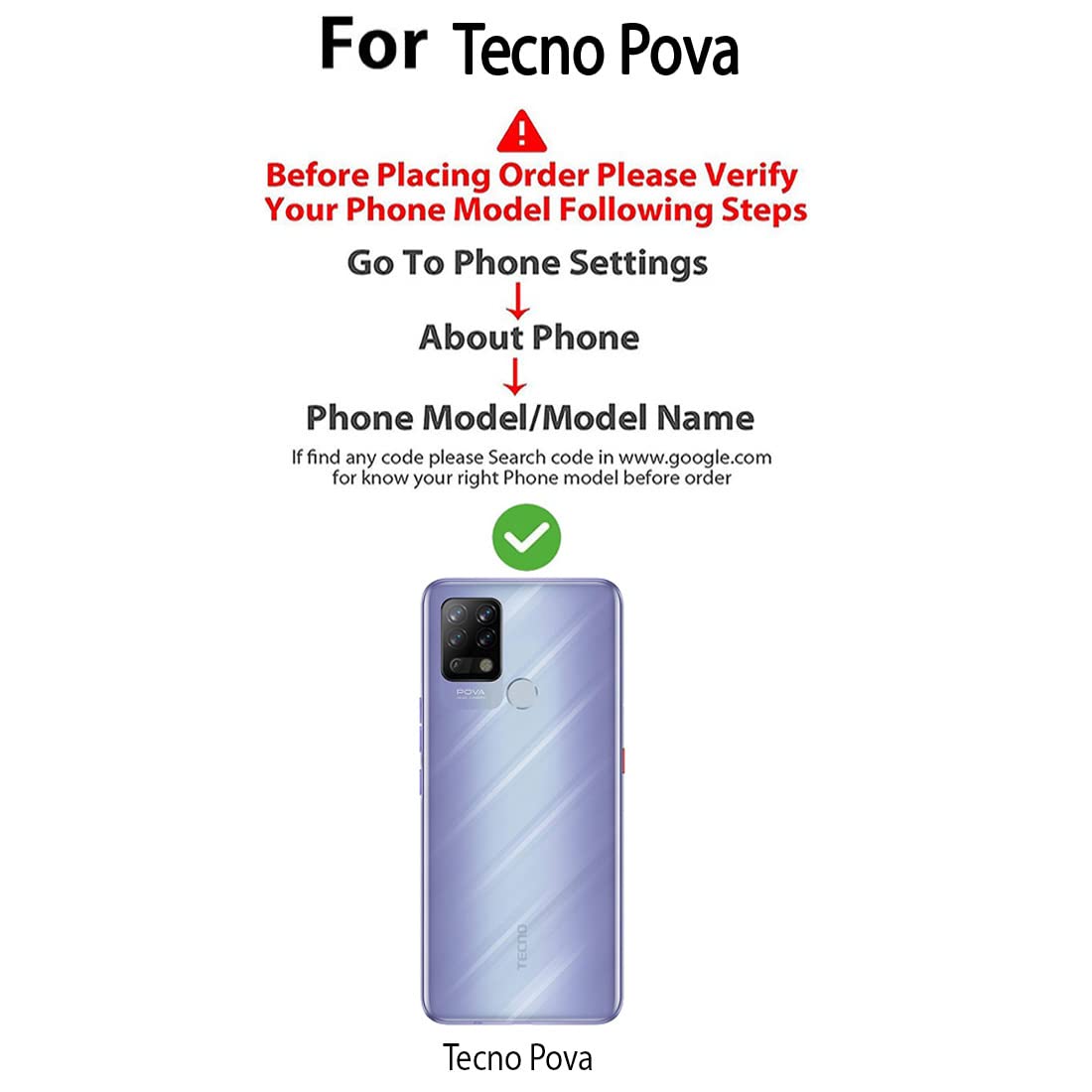 Premium Wallet Flip Cover for Tecno POVA