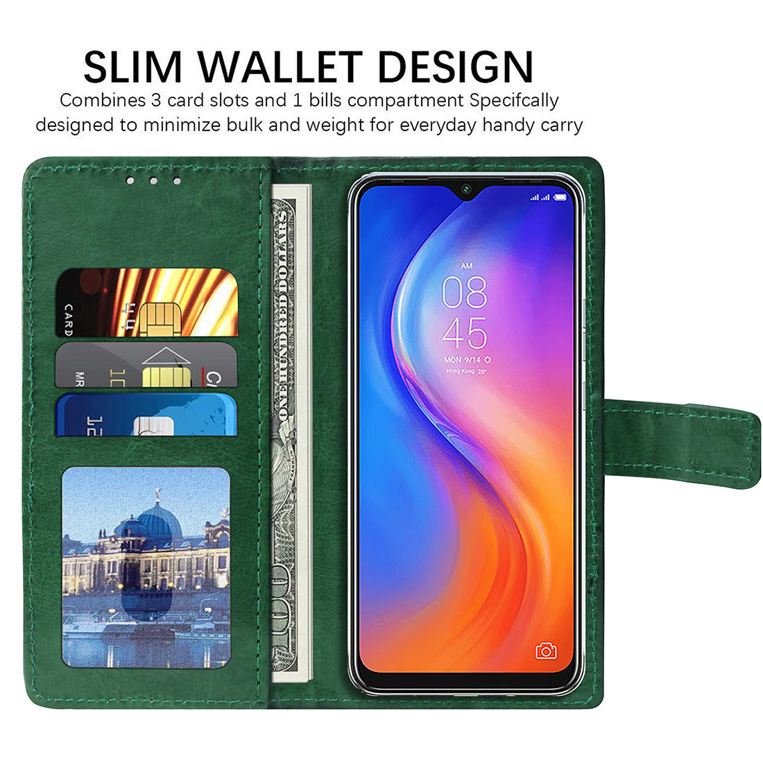 Premium Wallet Flip Cover for Tecno Spark 6 Air