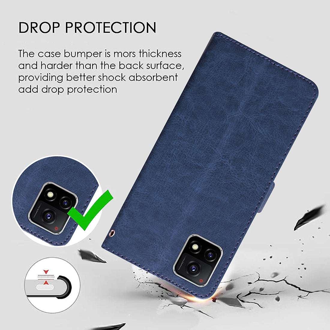 Premium Wallet Flip Cover for Vivo Y72 5G