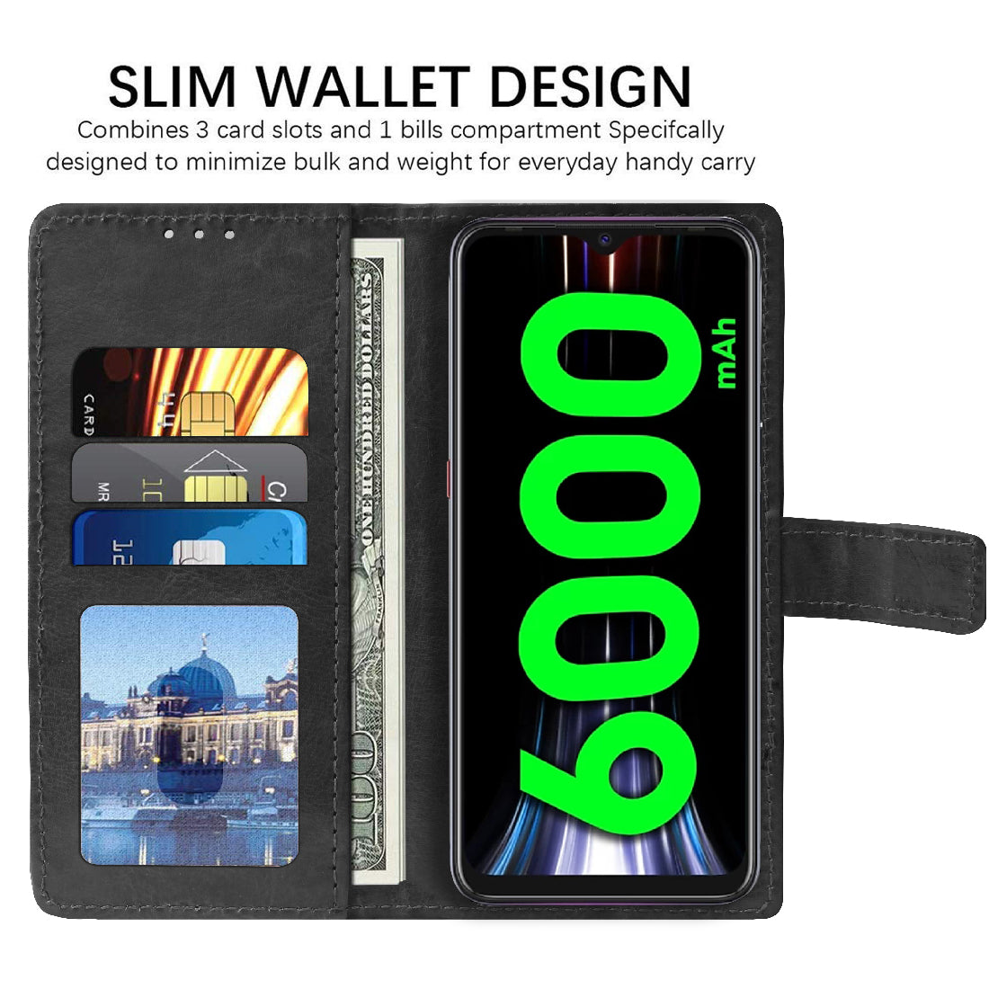 Premium Wallet Flip Cover for Tecno Spark 2 Air