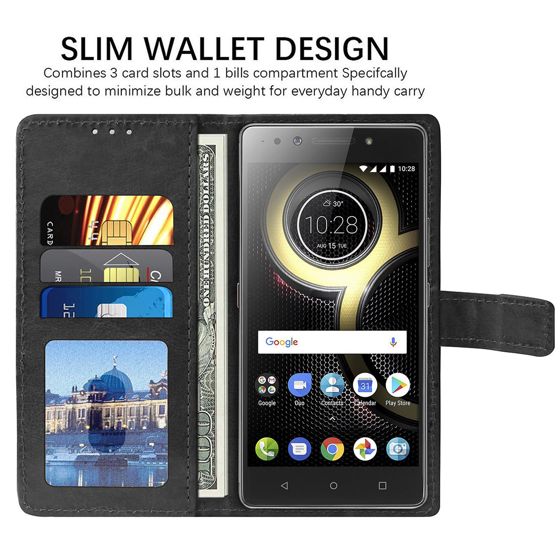 Premium Wallet Flip Cover for Lenovo K8 Note