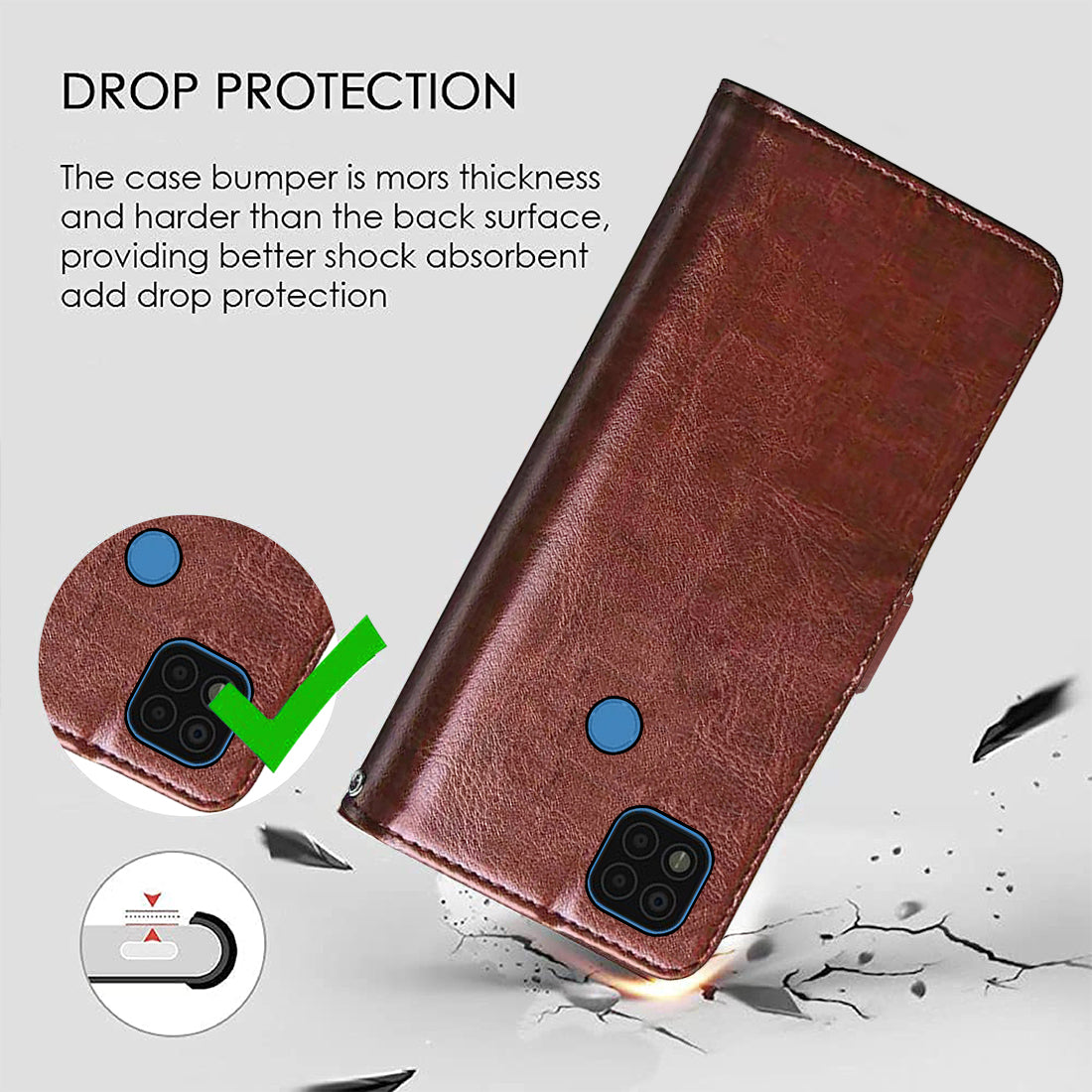 Premium Wallet Flip Cover for Mi Poco C31