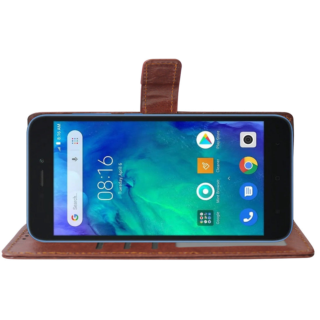 Premium Wallet Flip Cover for Mi Redmi Go