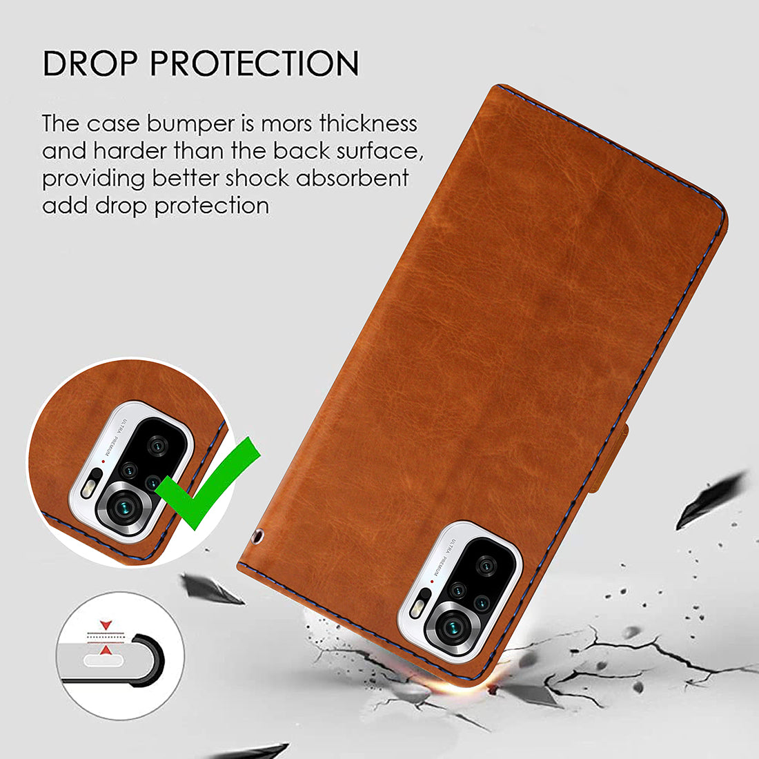 Premium Wallet Flip Cover for Mi Redmi Note 10 4G