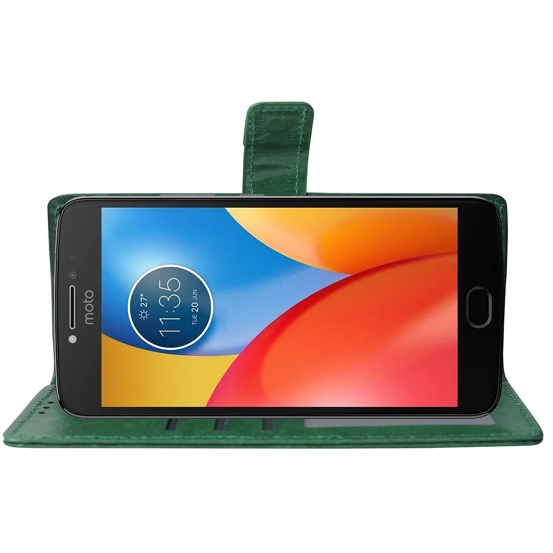 Premium Wallet Flip Cover for Motorola Moto E4 Plus