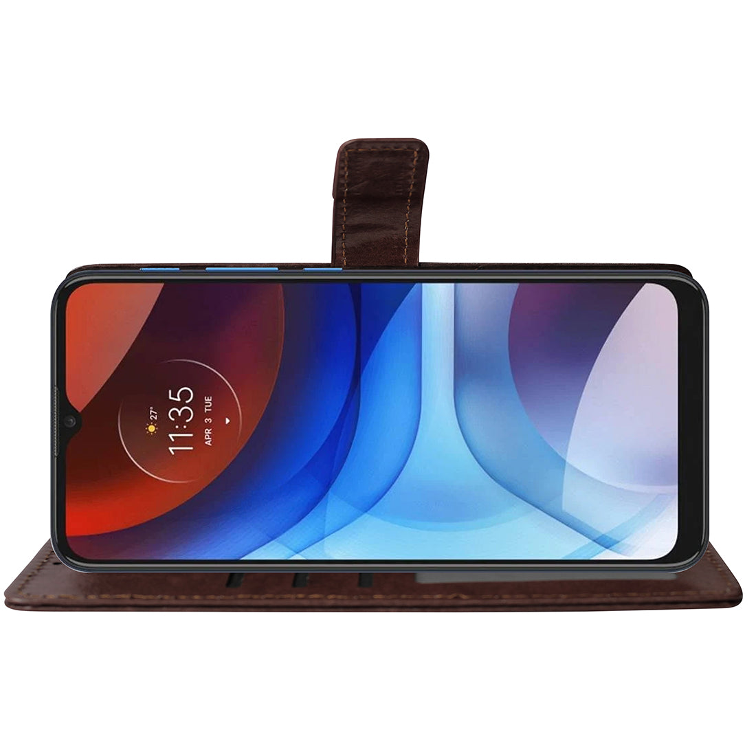 Premium Wallet Flip Cover for Motorola Moto E7 Power