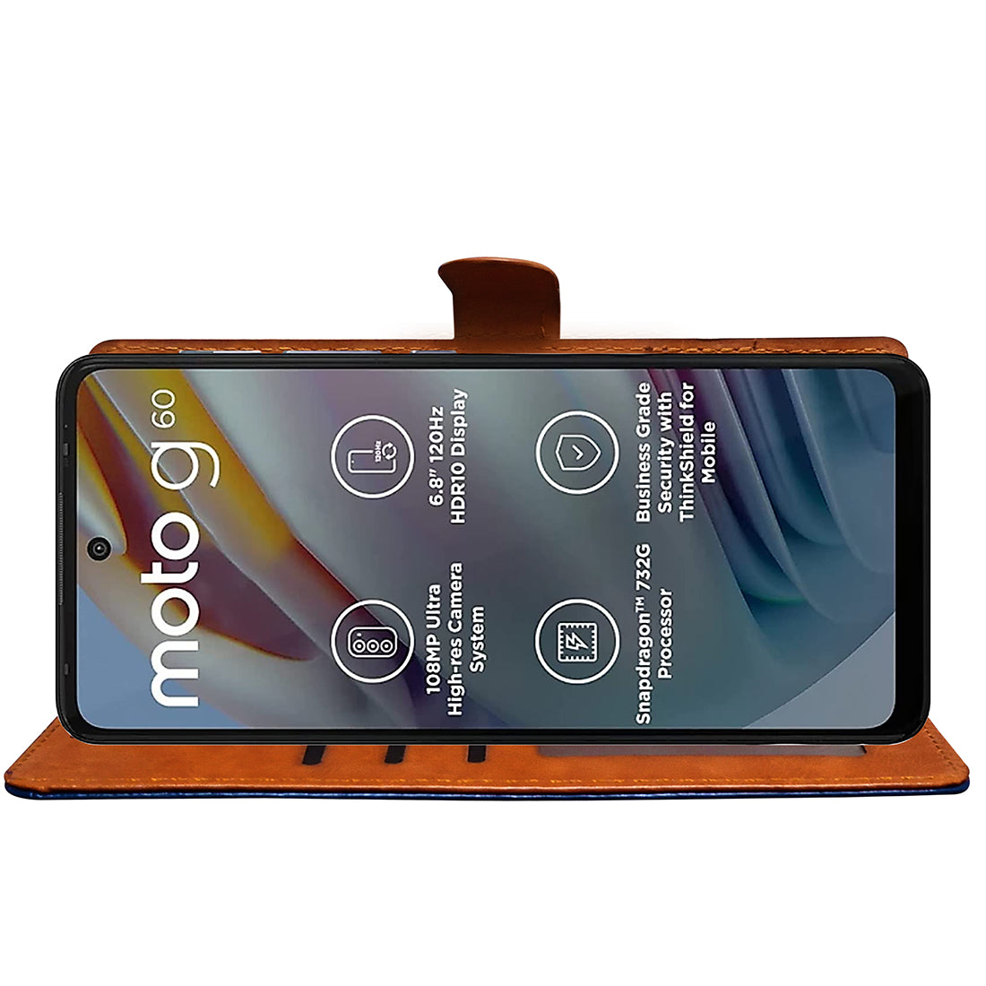 Premium Wallet Flip Cover for Motorola Moto G60 4G