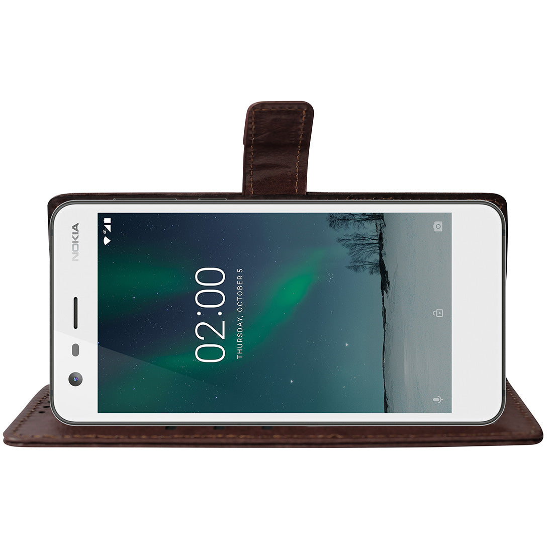 Premium Wallet Flip Cover for Nokia 2