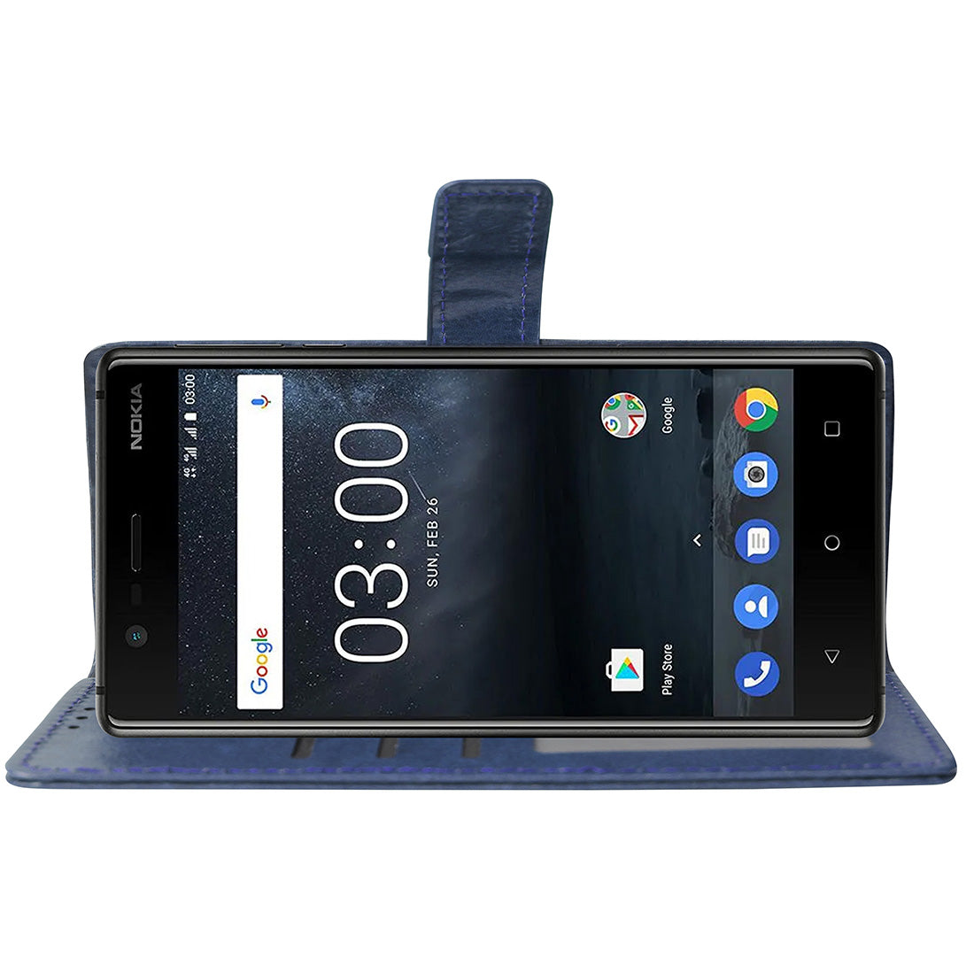 Premium Wallet Flip Cover for Nokia 3