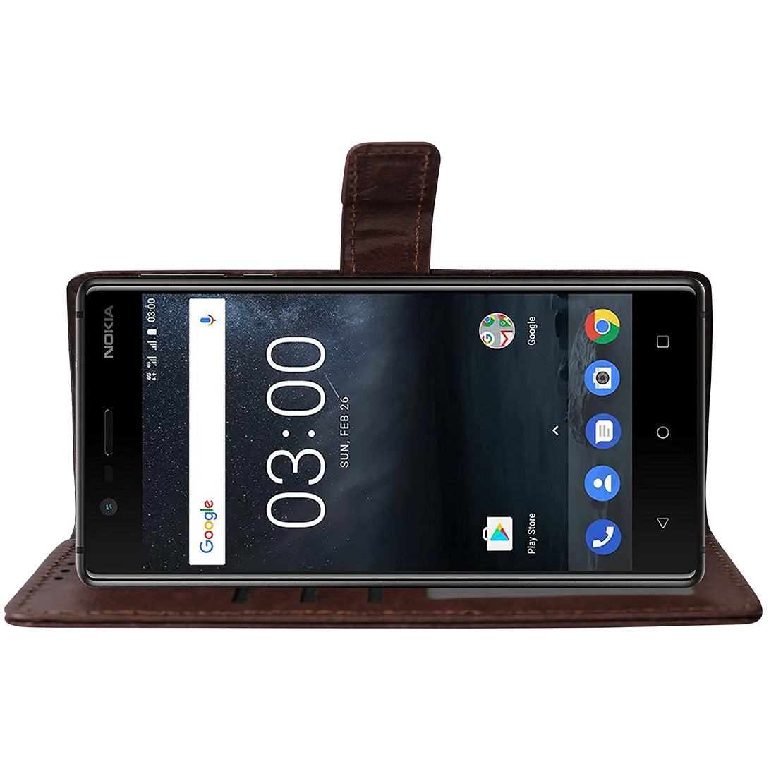 Premium Wallet Flip Cover for Nokia 3