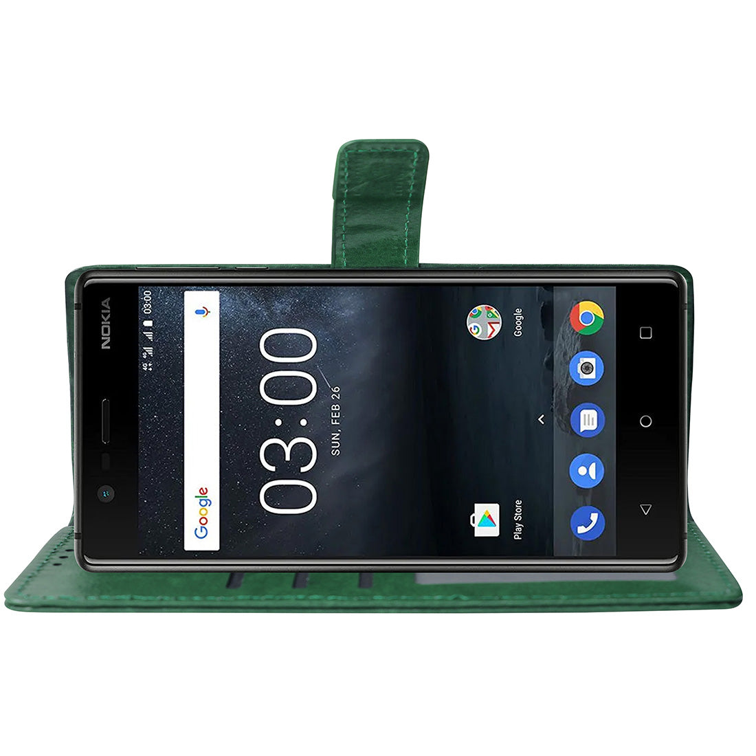 Premium Wallet Flip Cover for Nokia 3