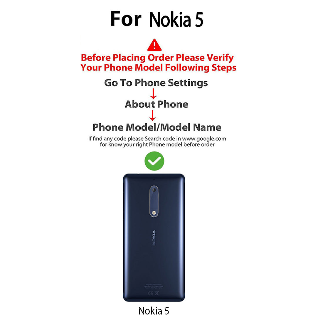 Premium Wallet Flip Cover for Nokia 5 4G