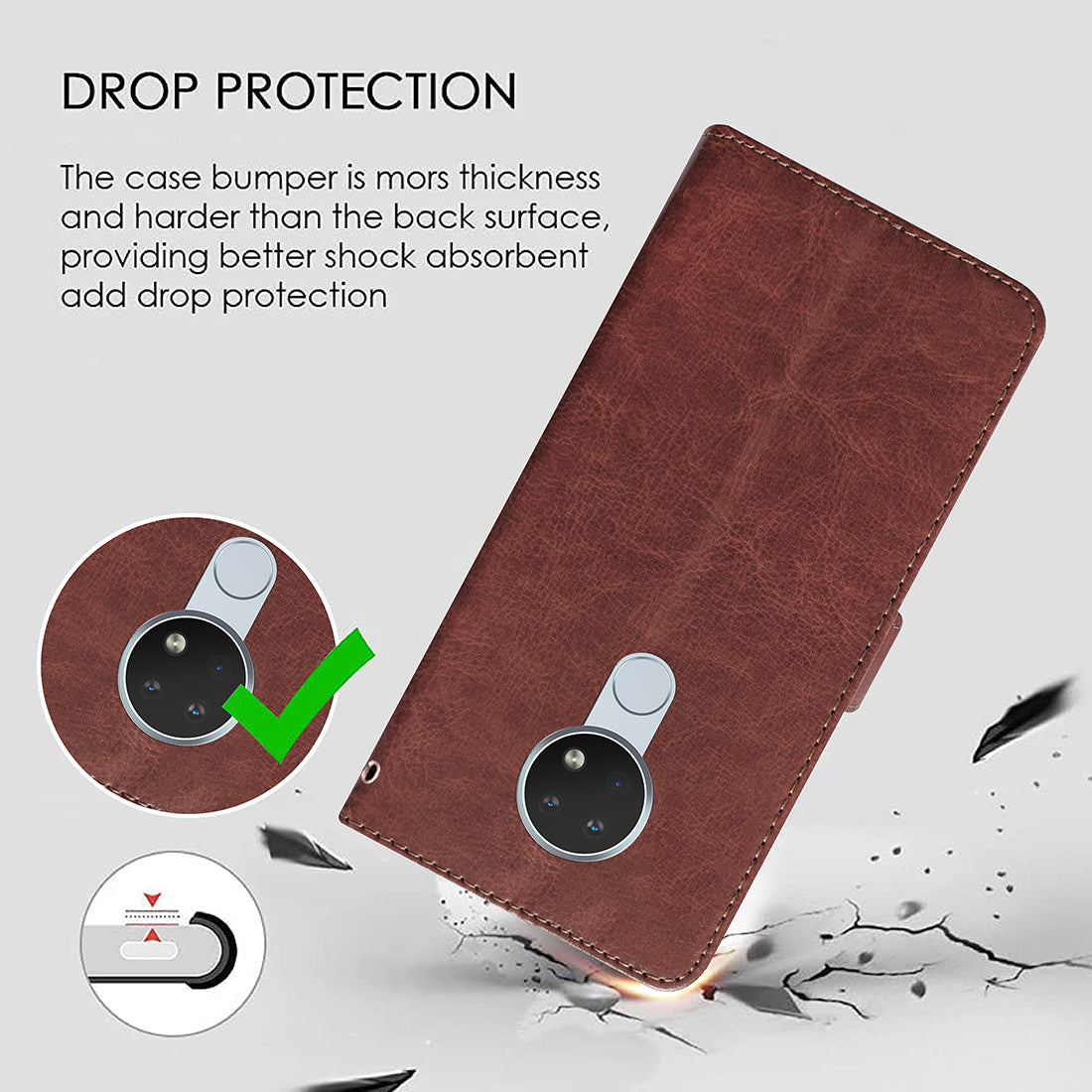 Premium Wallet Flip Cover for Nokia 6.2