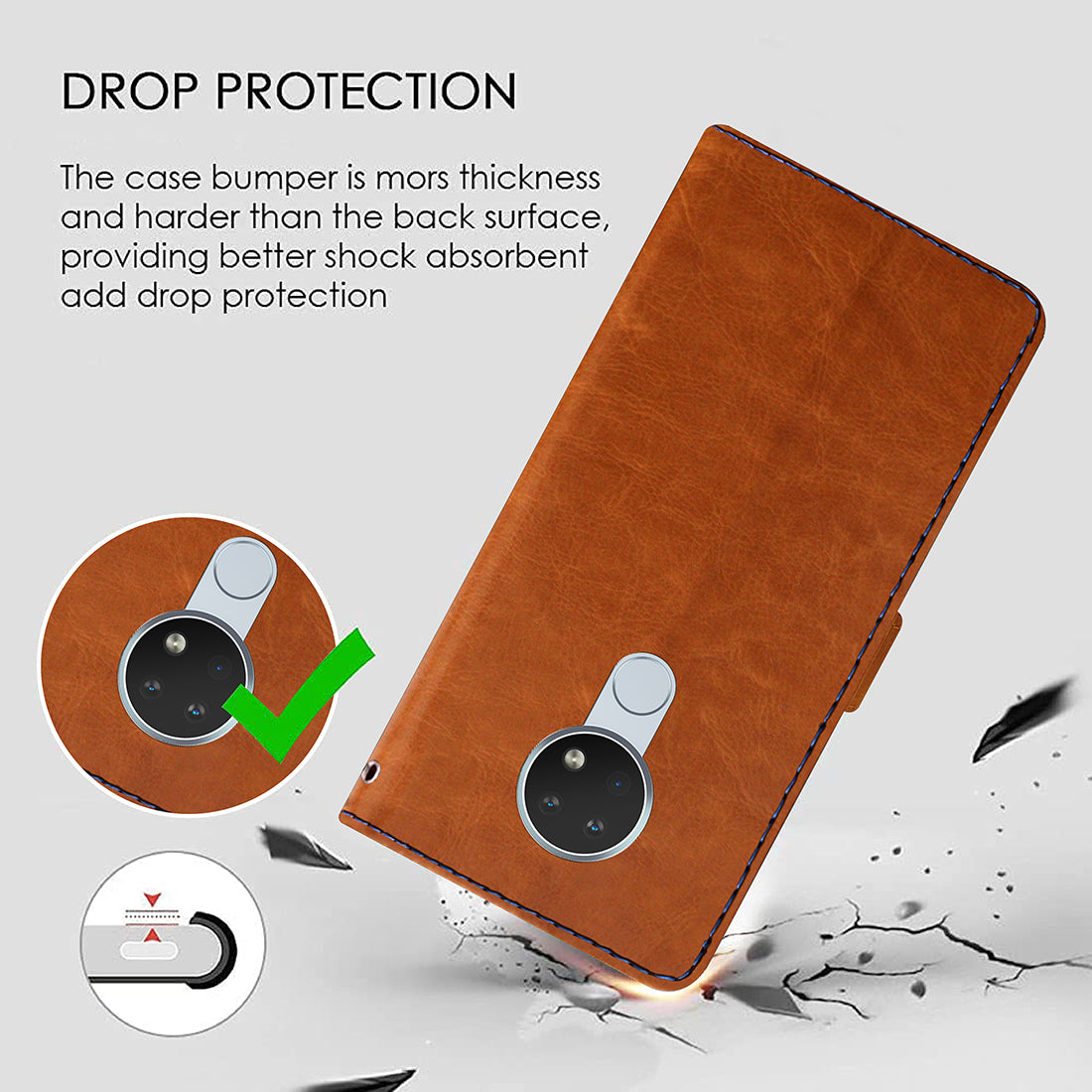 Premium Wallet Flip Cover for Nokia 6.2