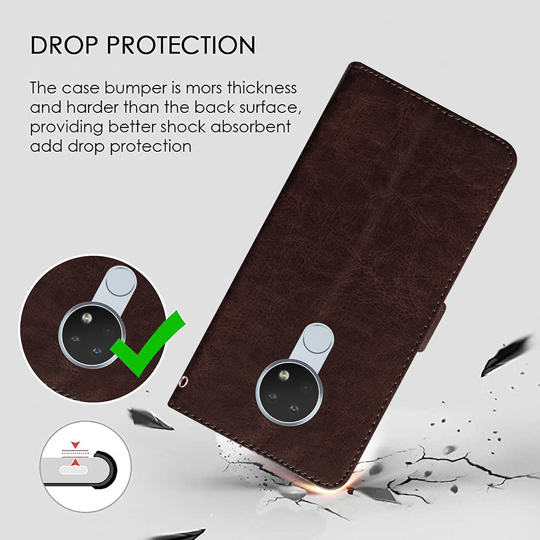 Premium Wallet Flip Cover for Nokia 6.2