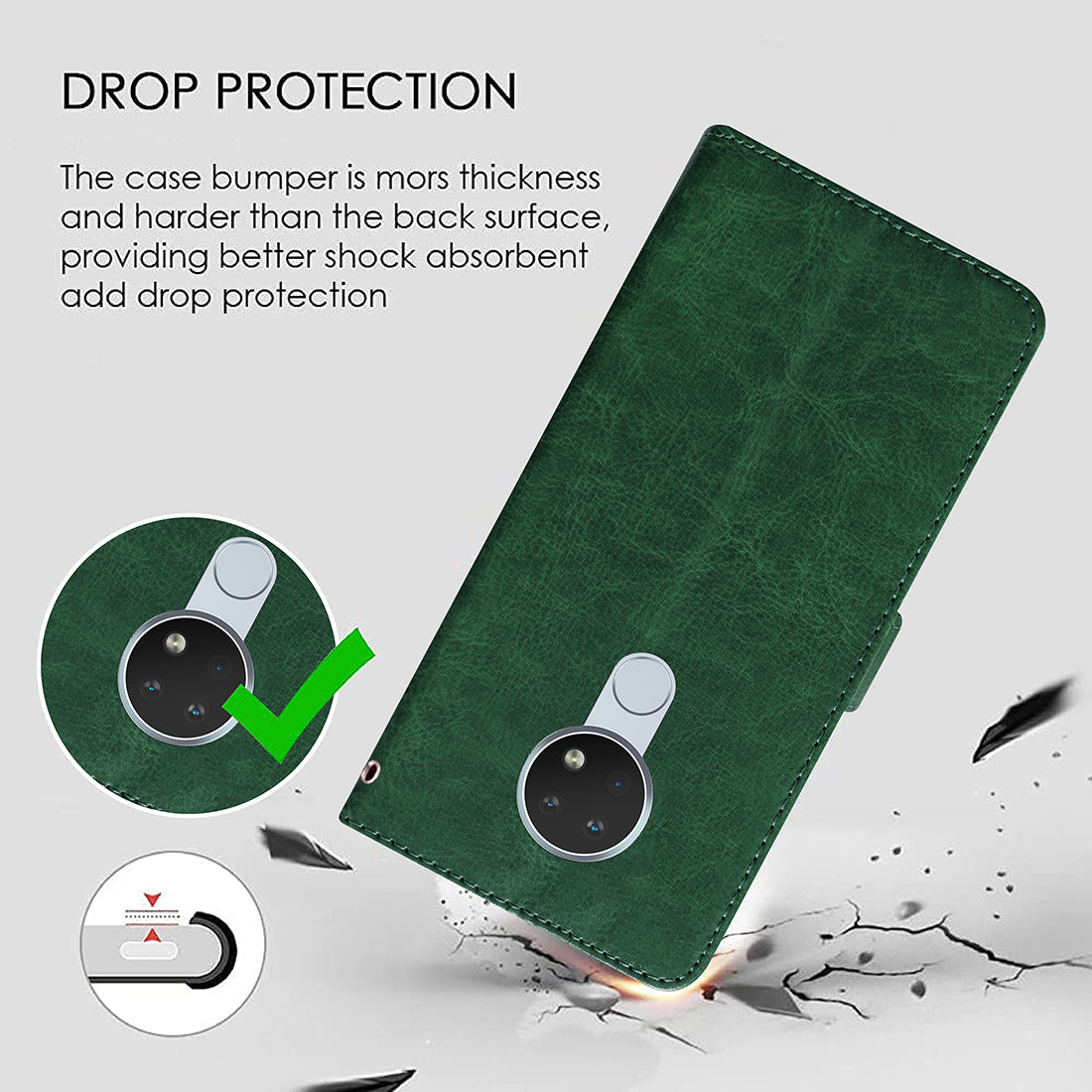 Premium Wallet Flip Cover for Nokia 6.2