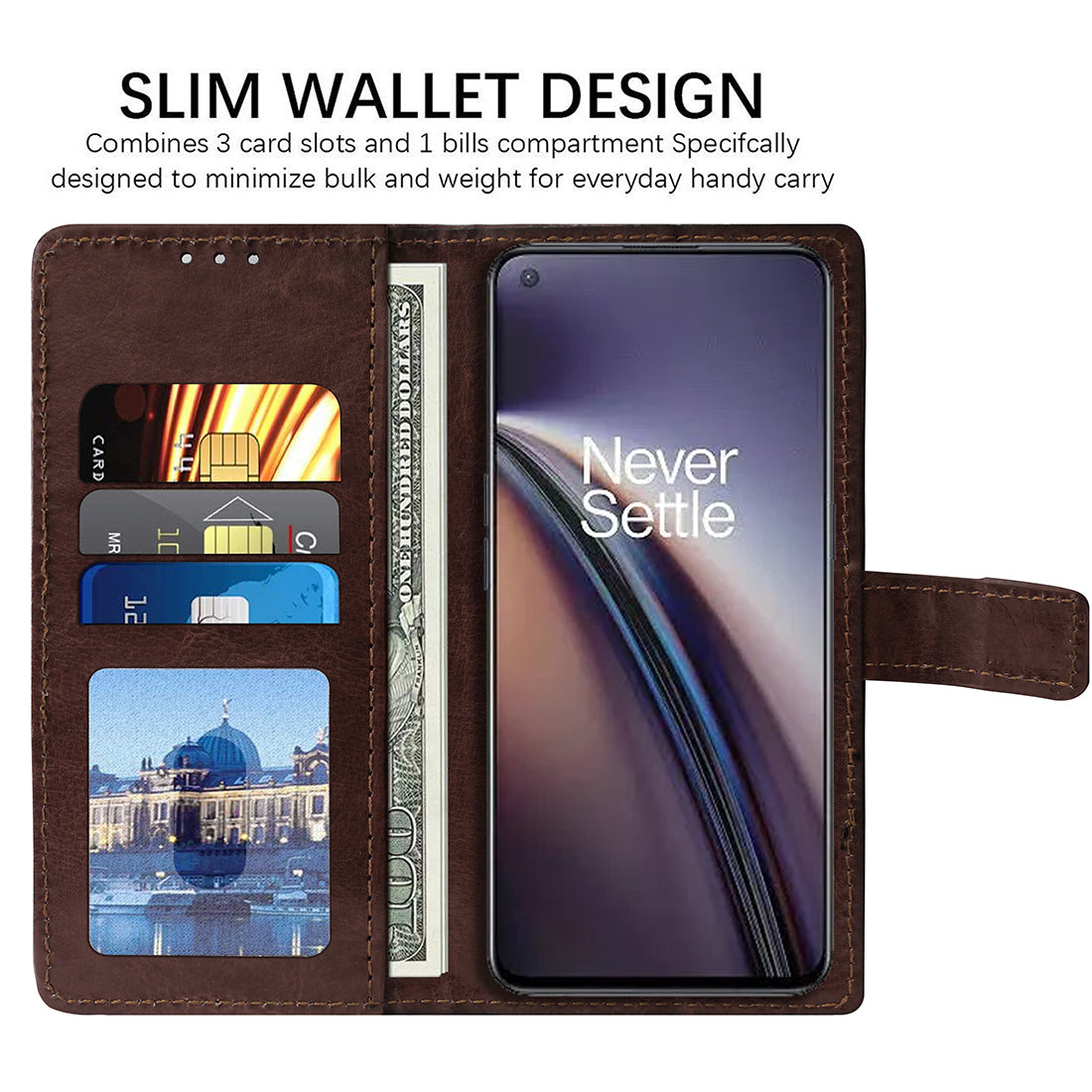 Premium Wallet Flip Cover for OnePlus Nord CE 5G