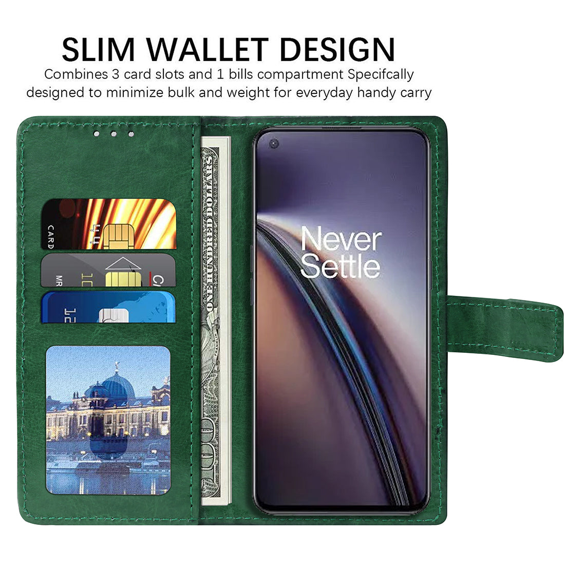 Premium Wallet Flip Cover for OnePlus Nord CE 5G