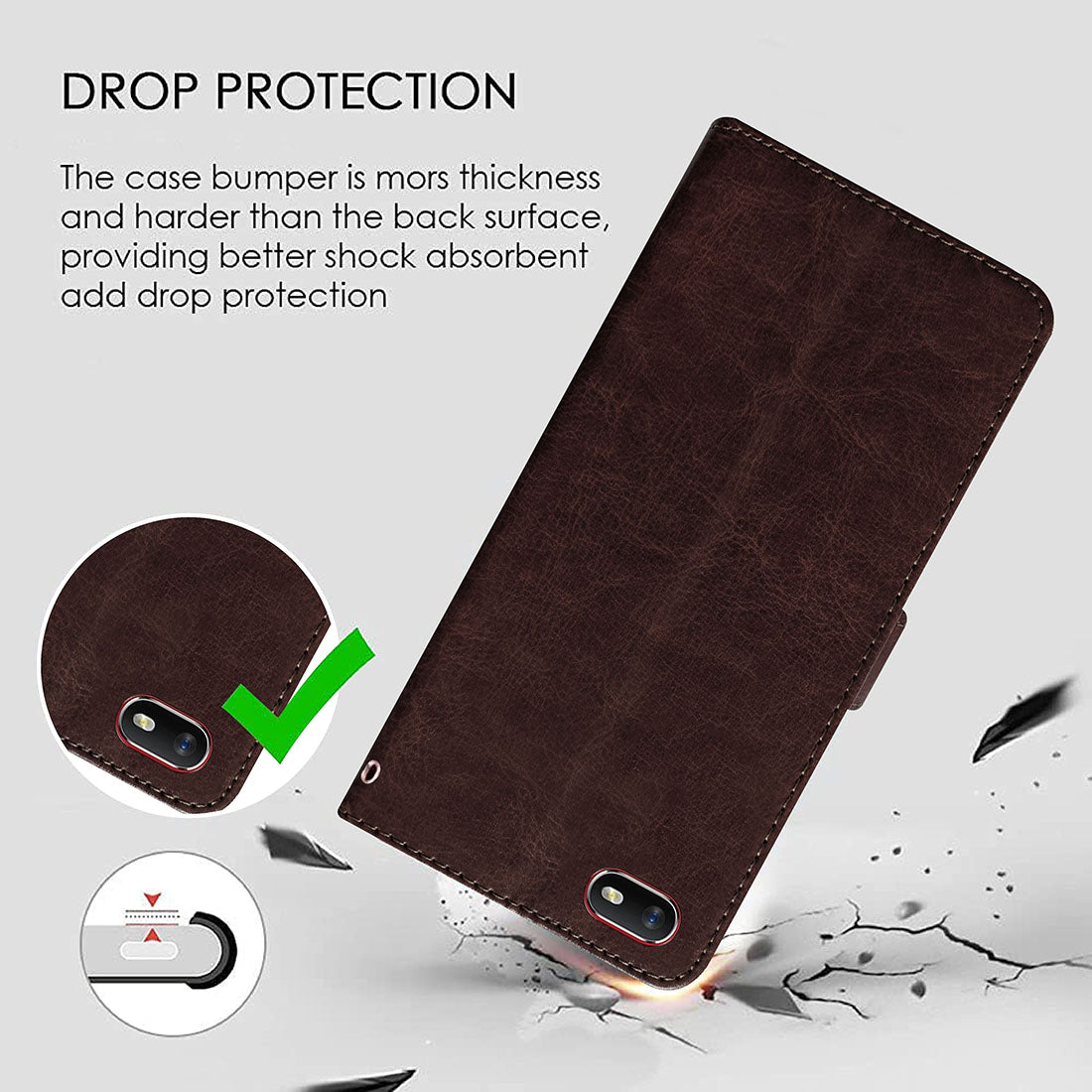 Premium Wallet Flip Cover for Oppo A1K