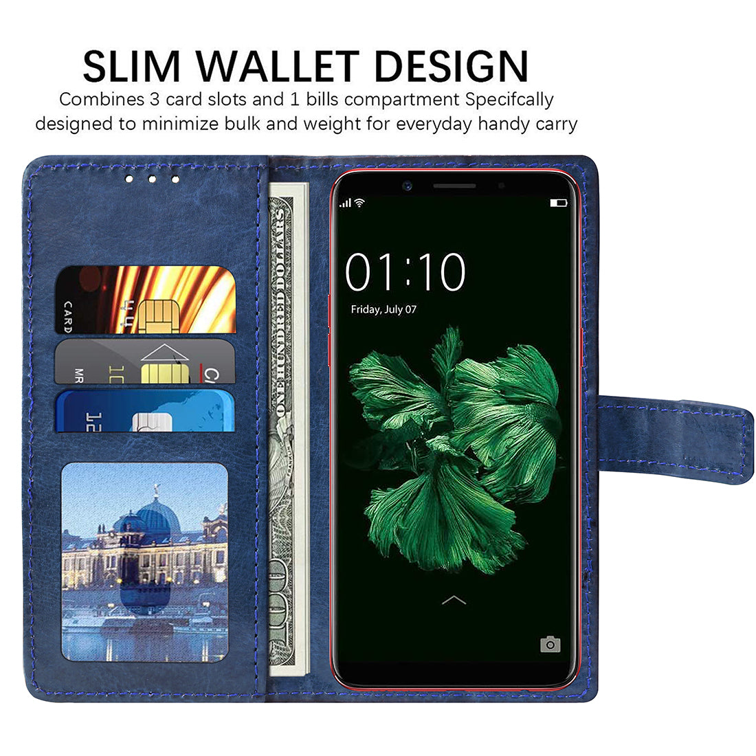 Premium Wallet Flip Cover for Oppo F5