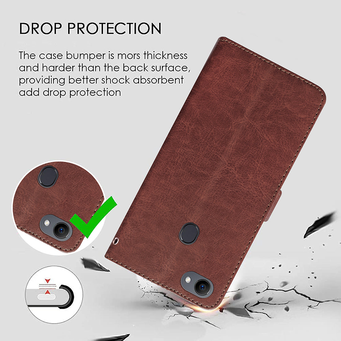 Premium Wallet Flip Cover for Oppo F5