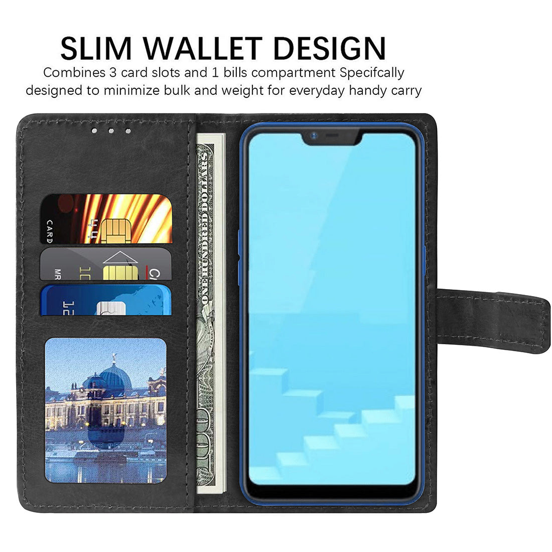 Premium Wallet Flip Cover for Realme C1