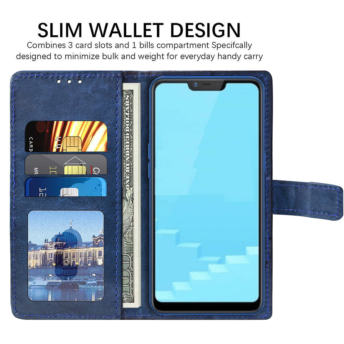 Premium Wallet Flip Cover for Realme C1