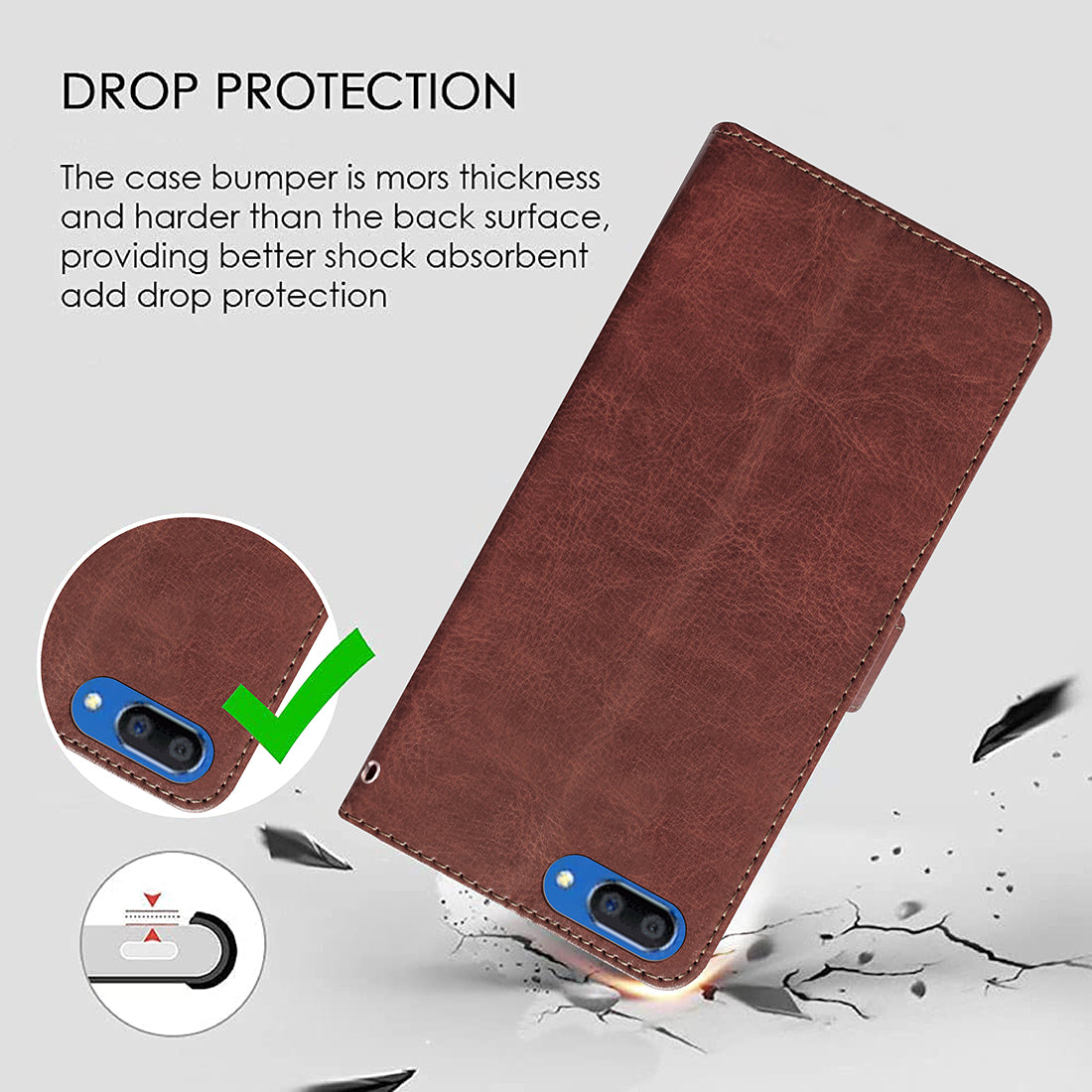 Premium Wallet Flip Cover for Realme C1