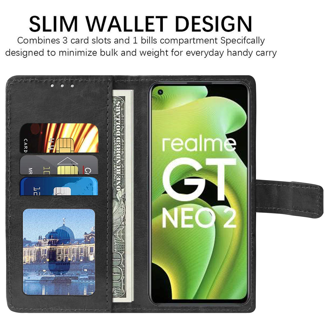 Premium Wallet Flip Cover for Realme GT Neo2