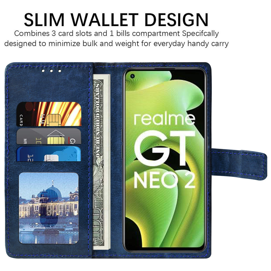 Premium Wallet Flip Cover for Realme GT Neo2