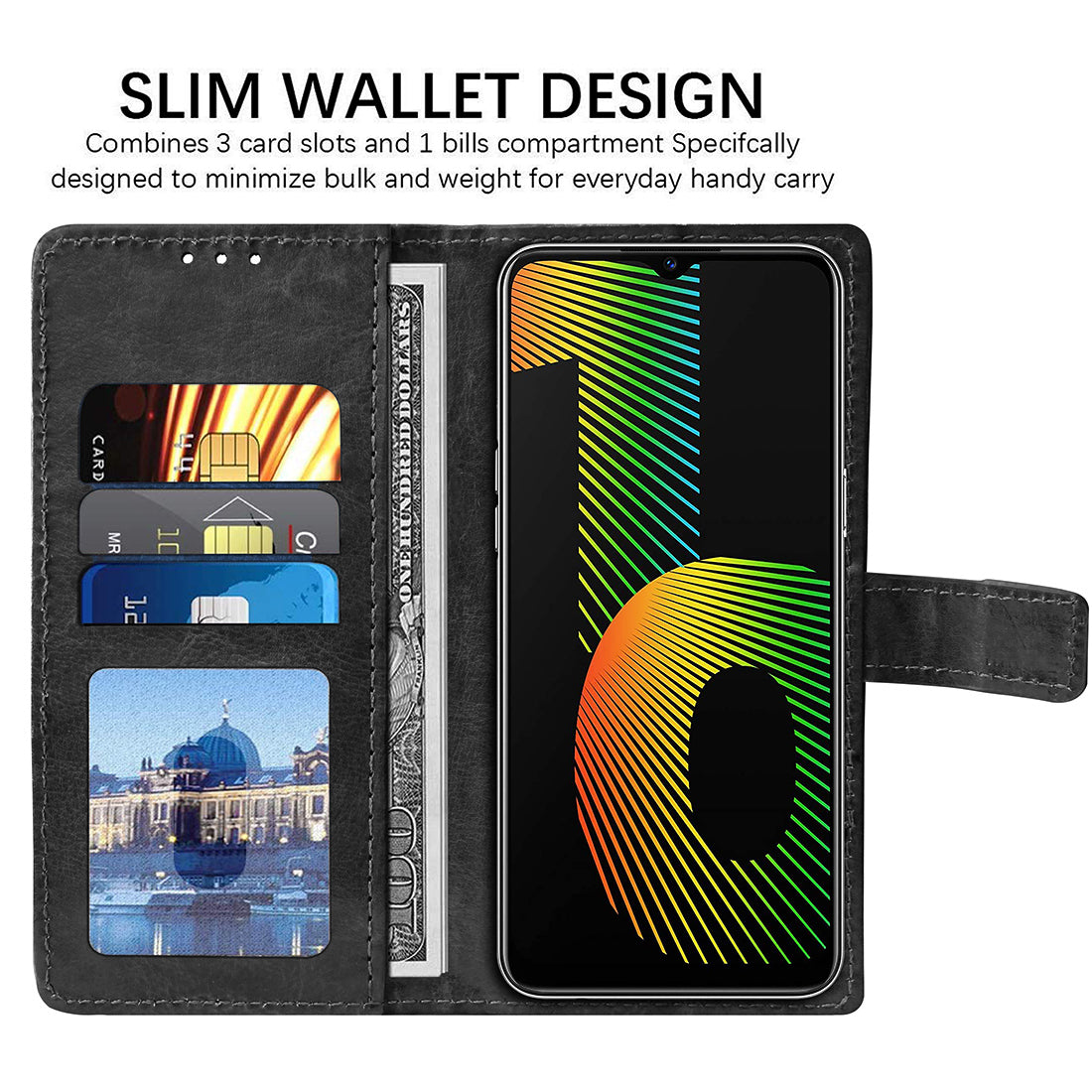 Premium Wallet Flip Cover for Realme Narzo 10