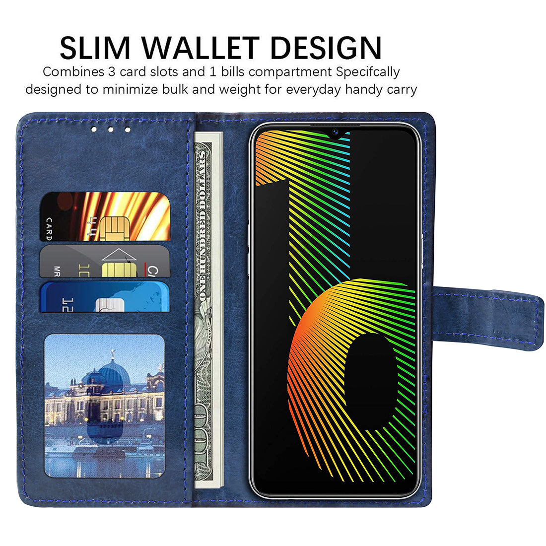 Premium Wallet Flip Cover for Realme Narzo 10