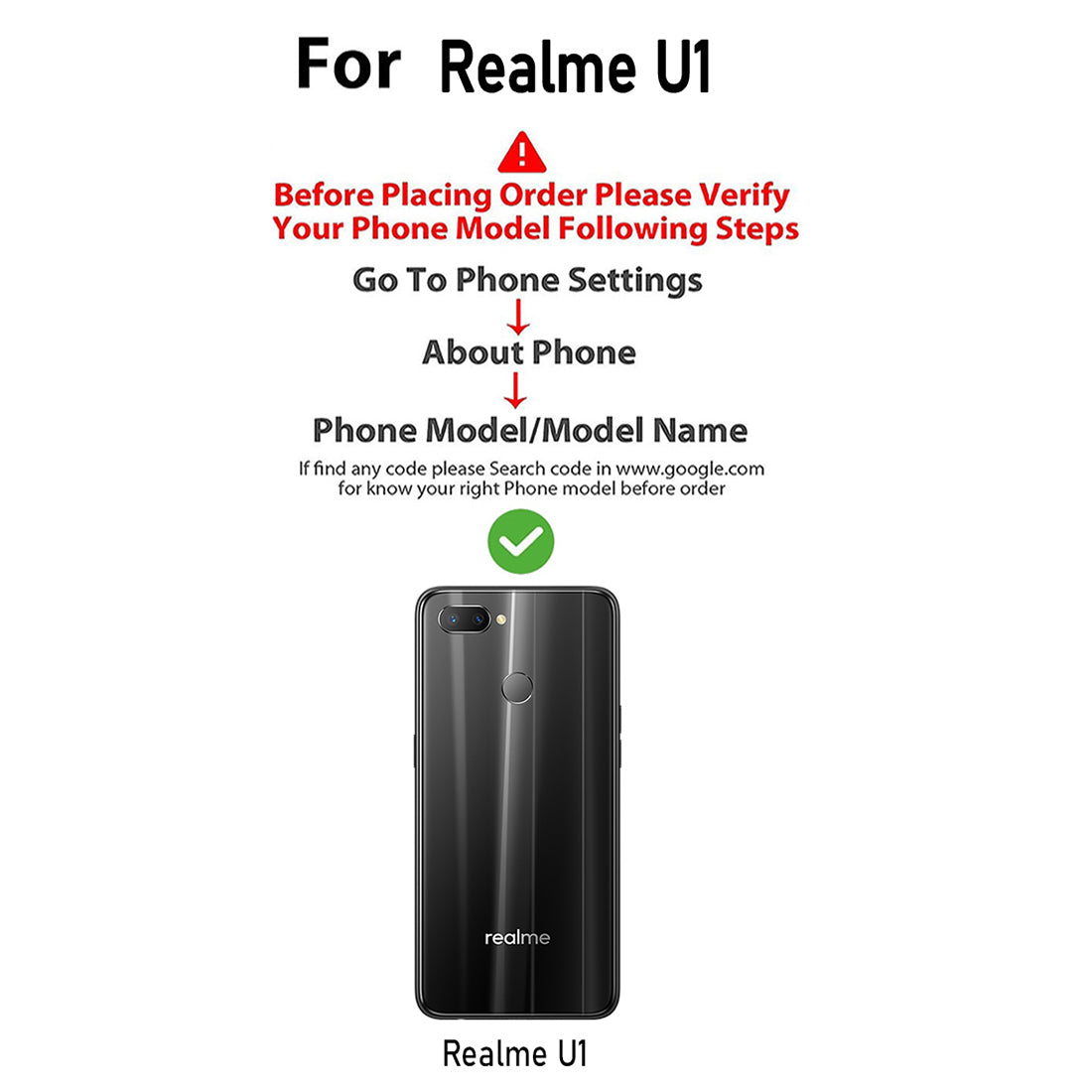 Premium Wallet Flip Cover for Realme U1