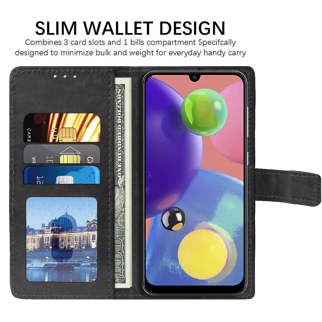 Premium Wallet Flip Cover for Samsung Galaxy A70S 4G / A70 4G