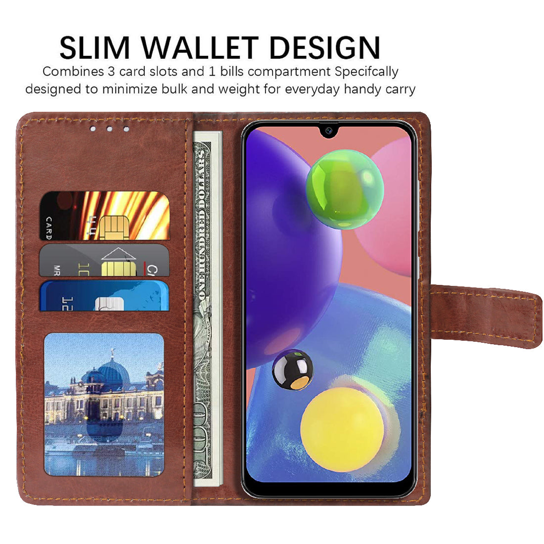 Premium Wallet Flip Cover for Samsung Galaxy A70S 4G / A70 4G