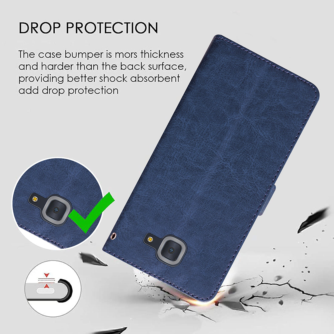 Premium Wallet Flip Cover for Samsung Galaxy J7 Max