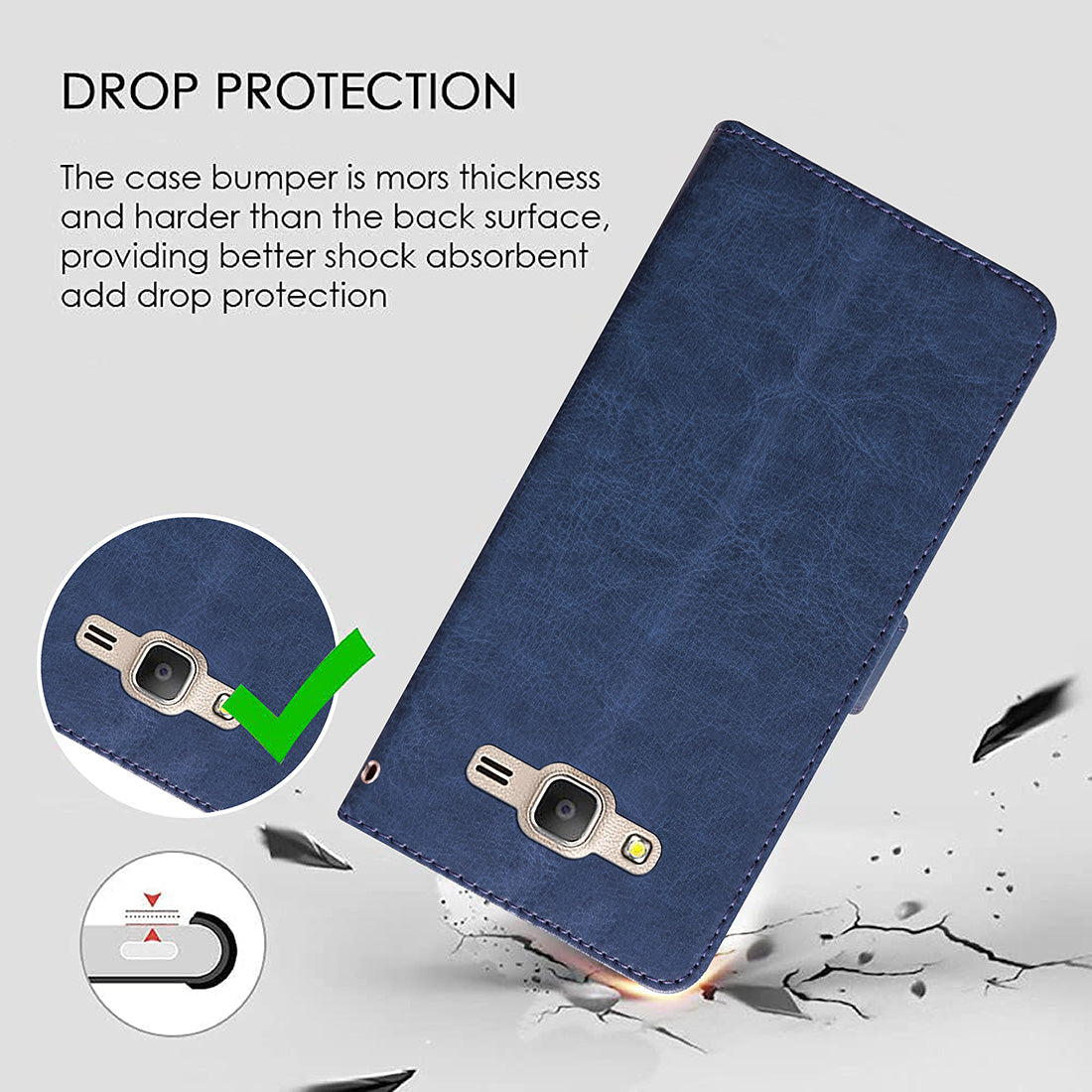 Premium Wallet Flip Cover for Samsung Galaxy On7 4G