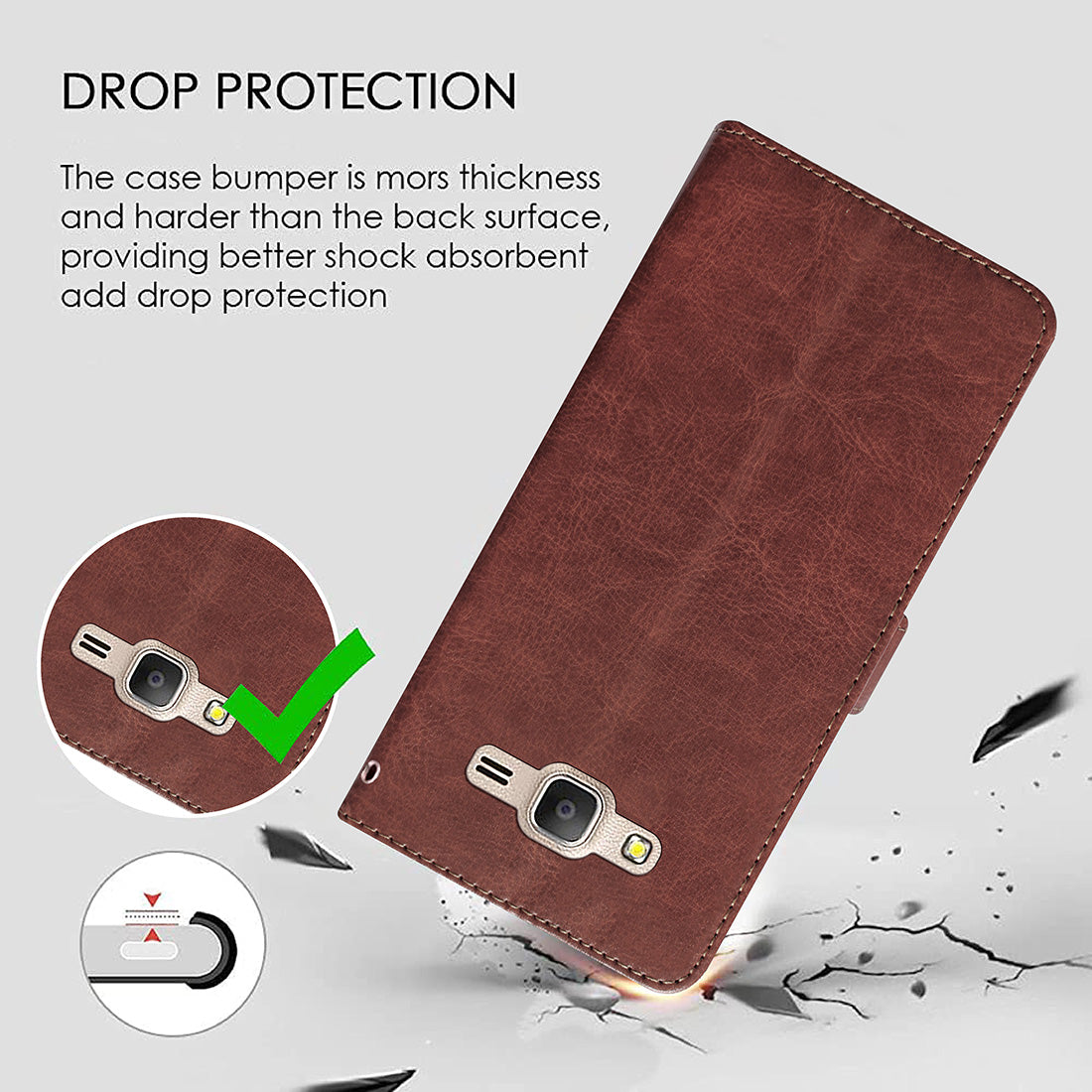 Premium Wallet Flip Cover for Samsung Galaxy On7 4G