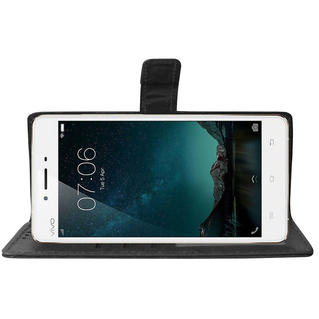 Premium Wallet Flip Cover for Vivo V3 Max