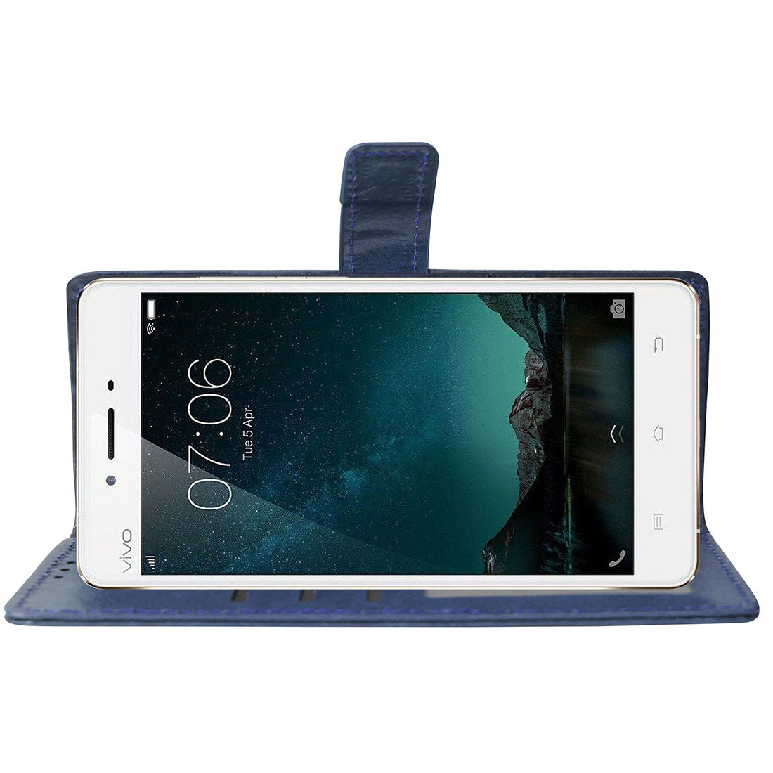Premium Wallet Flip Cover for Vivo V3 Max